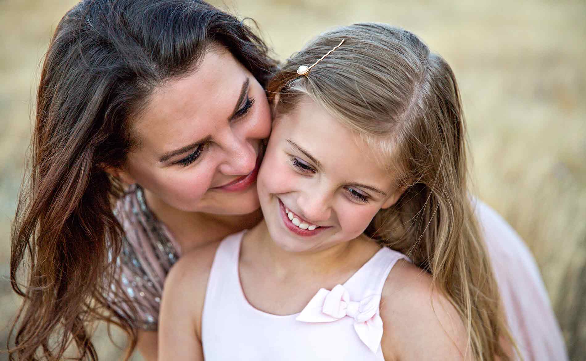 Mother with daughter