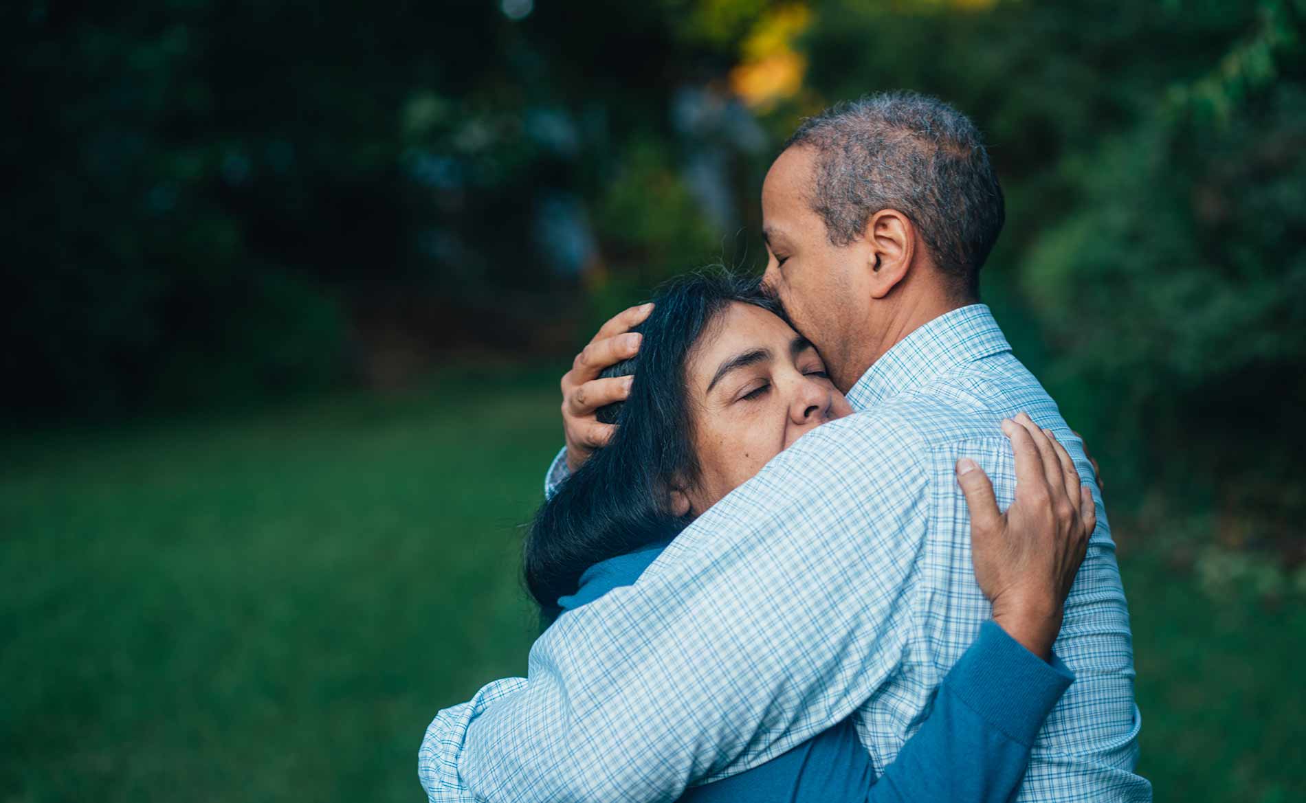 Husband Comforting Wife