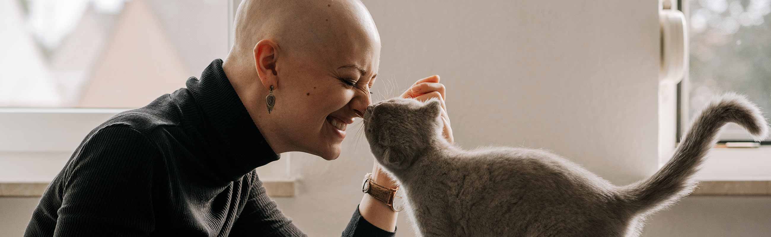 Cancer Survivor with Cat