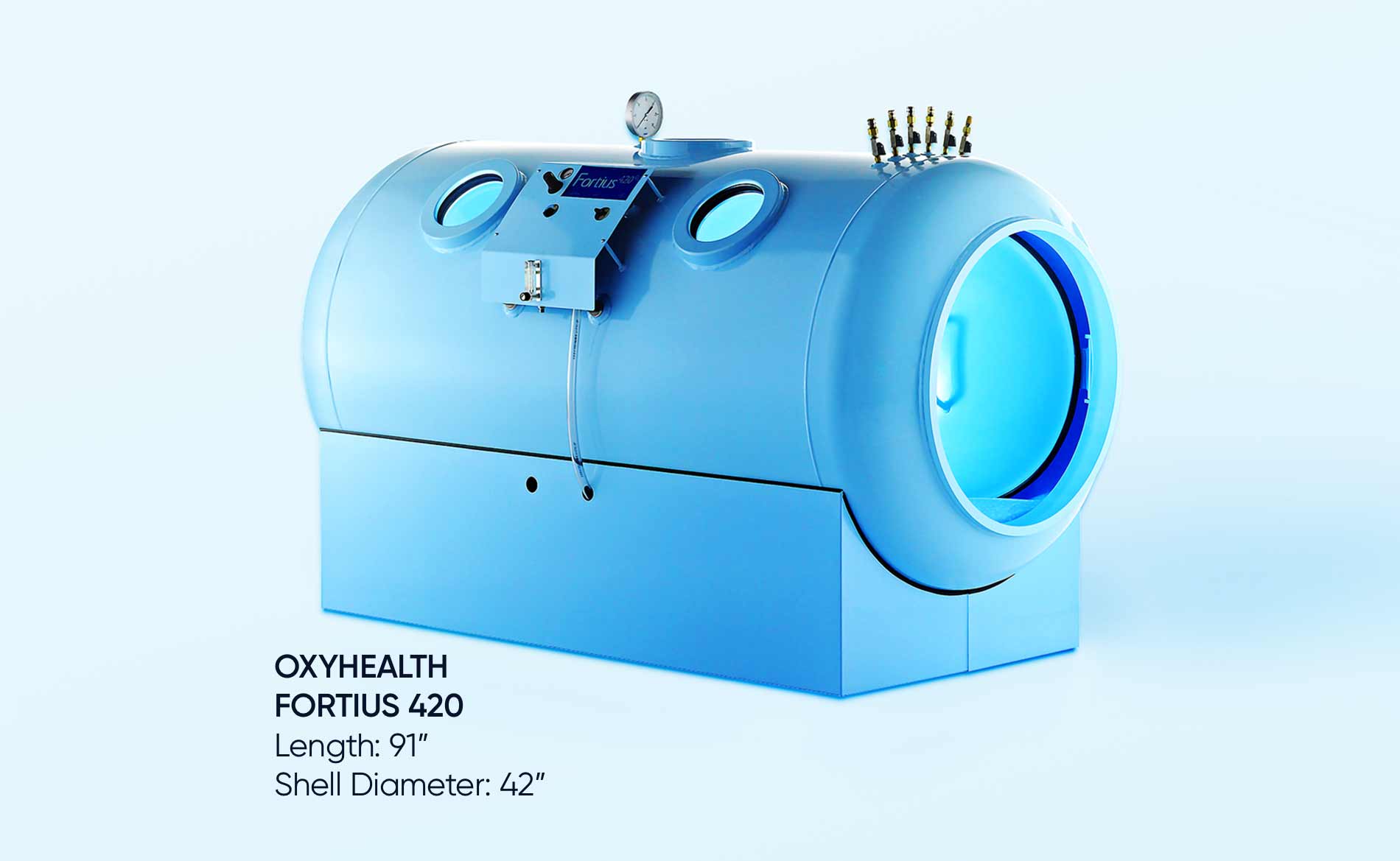 hyperbaric oxygen therapy chamber OxyHealth Fortius 420